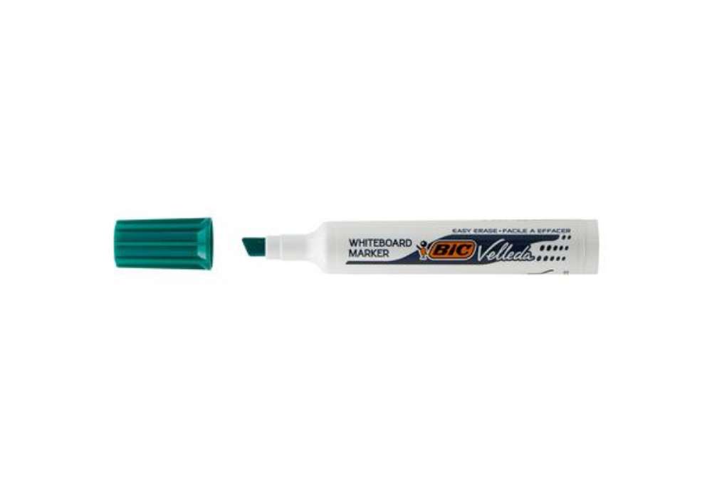 Immagine di Pennarello Whiteboard Marker Velleda 1791  - punta a scalpello da 3,3 a 4,6mm - verde - Bic