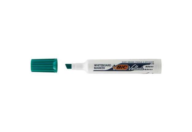 Immagine di Pennarello Whiteboard Marker Velleda 1791  - punta a scalpello da 3,3 a 4,6mm - verde - Bic