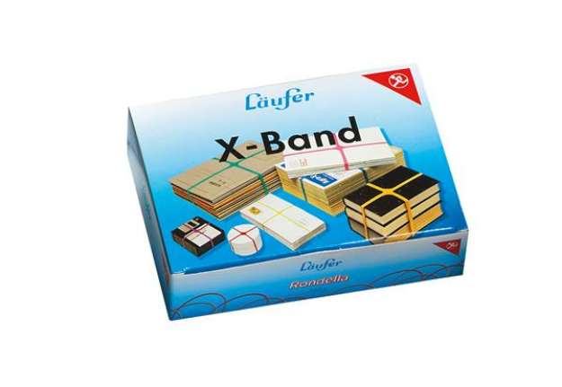 Immagine di Elastici X Band - diametro 10 x 15 x 1,1 cm- 100 gr - colori assortiti - Lebez