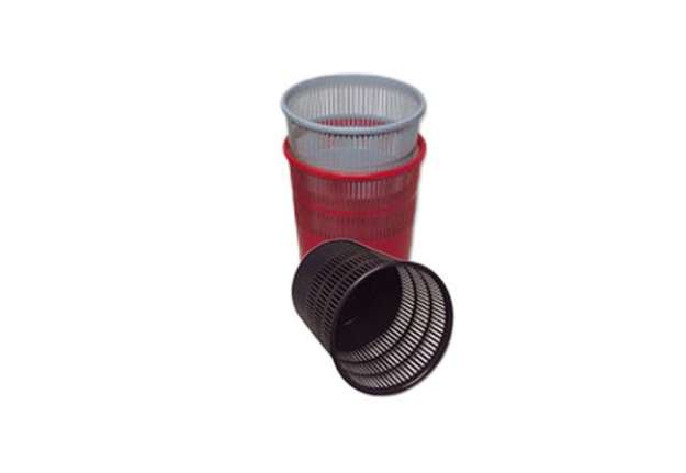 Immagine di Cestino gettacarte - traforato - altezza 31,5 cm - diametro 30 cm - 15 L - nero - Methodo