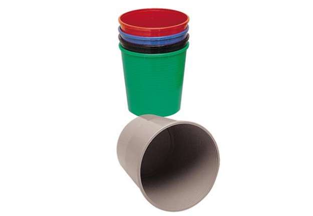 Immagine di Cestino gettacarte - altezza 32,5 cm - diametro 29,5 cm - 15 L - rosso - Methodo