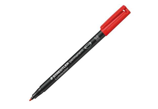 Immagine di Pennarello Lumocolor Permanent 317 - punta 1,0mm - rosso - Staedtler