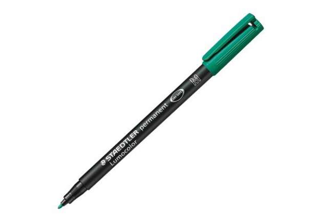 Immagine di Pennarello Lumocolor Permanent 317 - punta 1,0mm - verde - Staedtler
