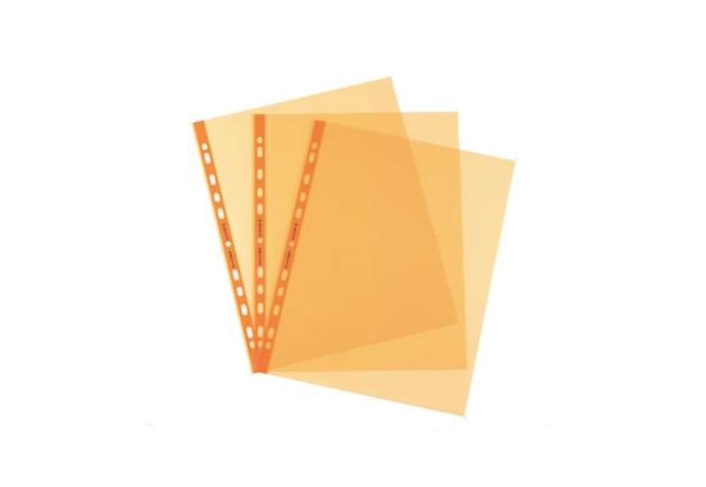 Immagine di Buste forate Favorit Art - Superior - liscio - 22 x 30 cm - arancio - Favorit - conf. 25 pezzi