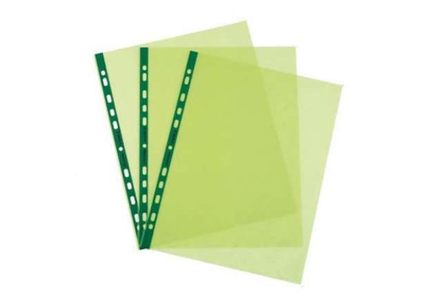 Immagine di Buste forate Favorit Art - Superior - liscio - 22x30 cm - verde - Favorit - conf. 25 pezzi