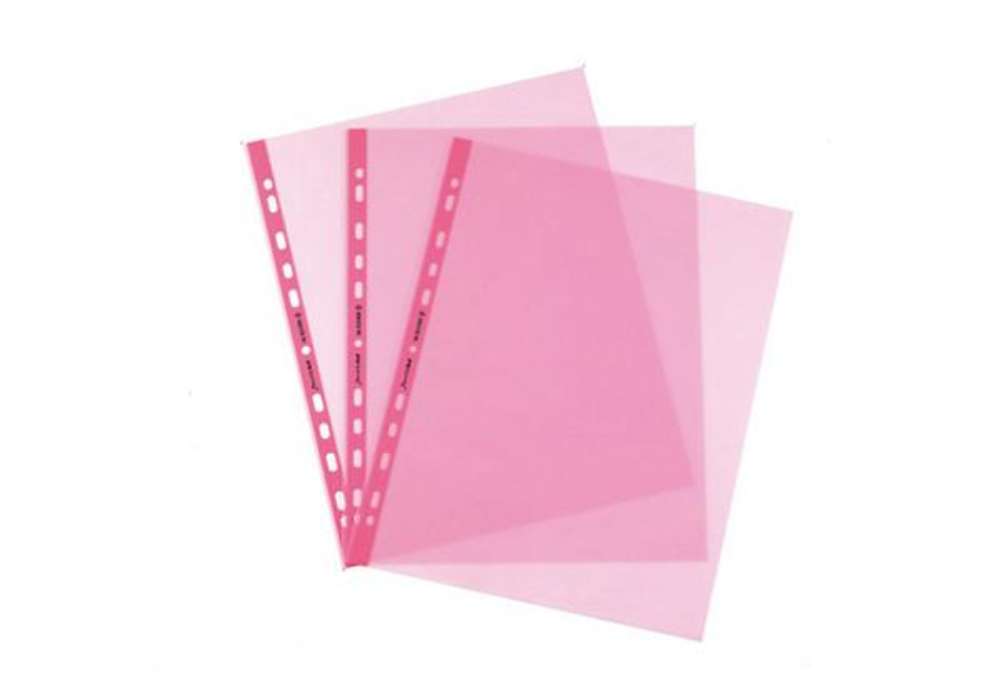 Immagine di Buste forate Favorit Art - Superior - liscio - 22 x 30 cm - rosa - Favorit - conf. 25 pezzi
