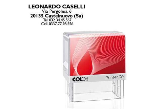 Immagine di Timbro Printer 30 - autoinchiostrante - 18x47 mm - 5 righe - Colop