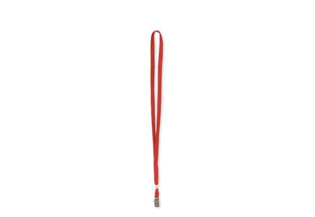 Immagine di Cordoncino per portabadge - 49 x 1 cm - rosso - Lebez - conf. 100 pezzi