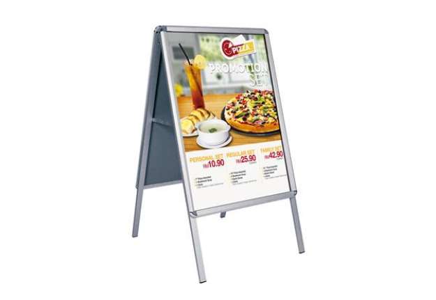 Immagine di Cavalletto bifacciale - cornici a scatto - 50 x 70 cm - Studio T