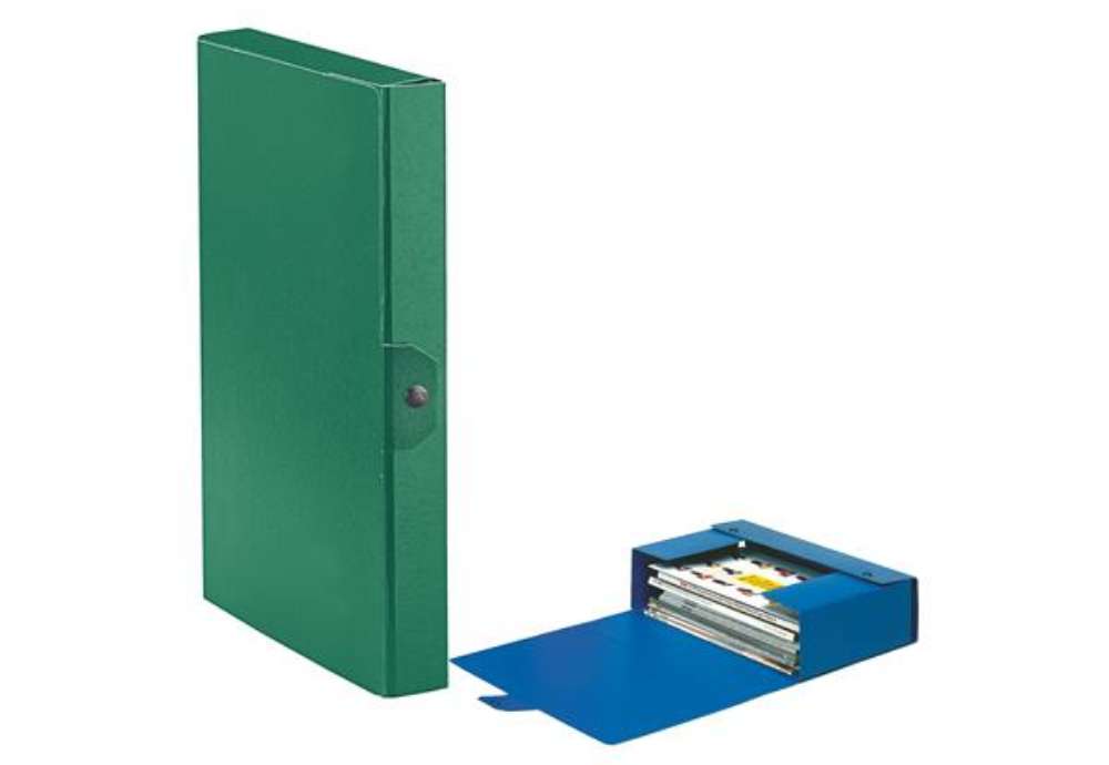 Immagine di Scatola progetto Eurobox - dorso 4 cm - 25 x 35 cm - verde - Esselte