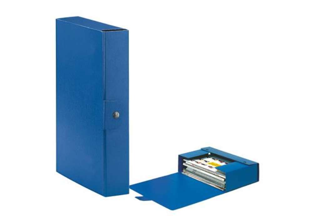 Immagine di Scatola progetto Eurobox - dorso 6 cm - 25 x 35 cm - blu - Esselte