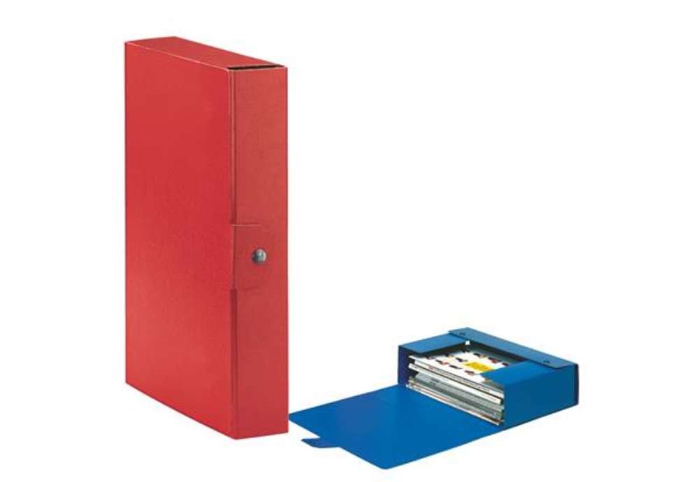 Immagine di Scatola progetto Eurobox - dorso 6 cm - 25 x 35 cm - rosso - Esselte