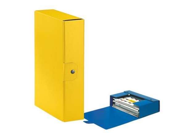 Immagine di Scatola progetto Eurobox - dorso 8 cm - 25x35 cm - giallo - Esselte