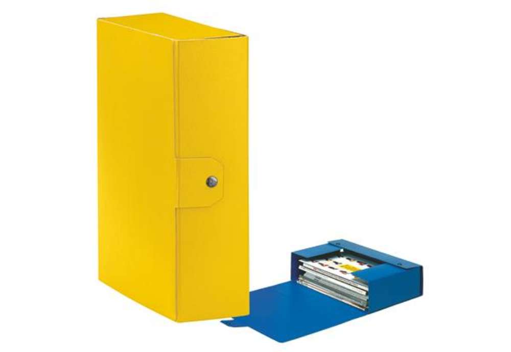 Immagine di Scatola progetto Eurobox - dorso 10 cm - 25 x 35 cm - giallo - Esselte