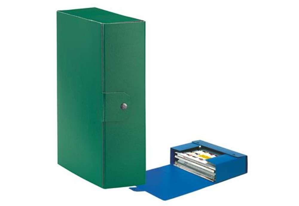 Immagine di Scatola progetto Eurobox - dorso 10 cm - 25 x 35 cm - verde - Esselte