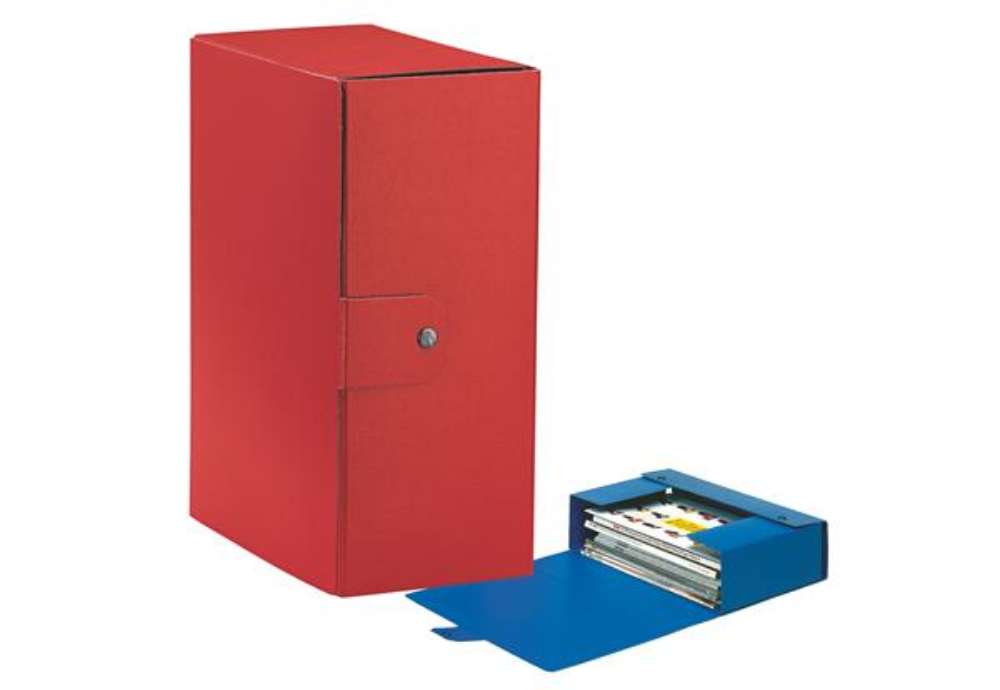 Immagine di Scatola progetto Eurobox - dorso 15 cm - 25 x 35 cm - rosso - Esselte