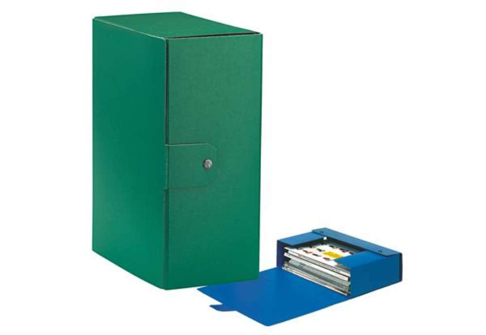 Immagine di Scatola progetto Eurobox - dorso 15 cm - 25 x 35 cm - verde - Esselte