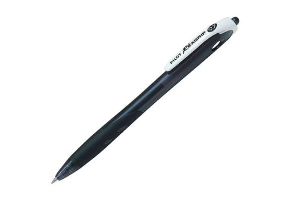 Immagine di Penna a sfera a scatto Rexgrip Begreen - punta 0,7mm - nero - Pilot