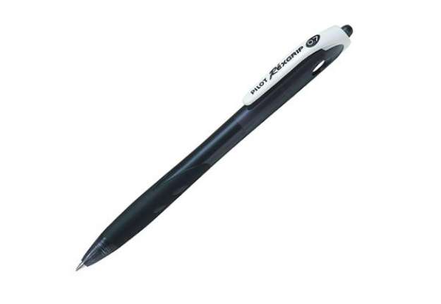 Immagine di Penna a sfera a scatto Rexgrip Begreen - punta 0,7mm - nero - Pilot