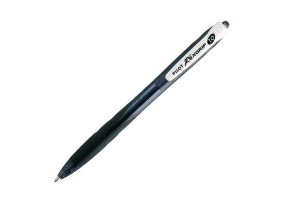 Immagine di Penna a sfera a scatto Rexgrip Begreen - punta 1,0mm - nero - Pilot