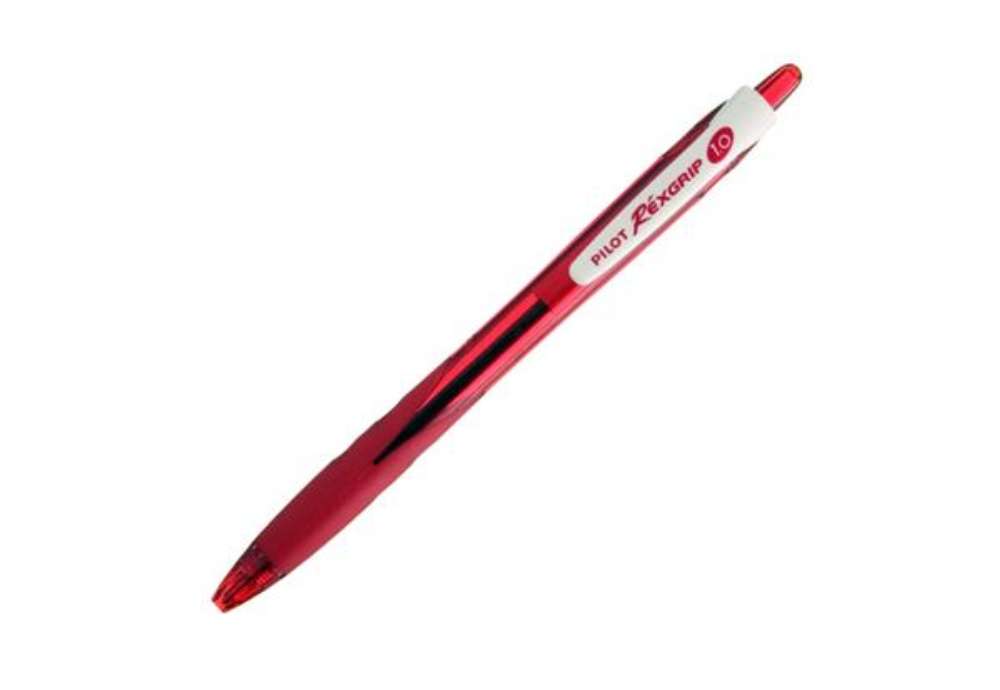 Immagine di Penna a sfera a scatto Rexgrip Begreen - punta 1,0mm - rosso - Pilot