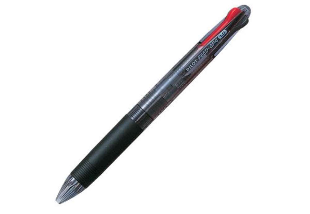 Immagine di Penna a sfera scatto multifunzione  Feed GP4 Begreen - punta 1,0mm - nero, blu, rosso, verde - Pilot