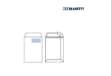 Immagine di Busta a sacco Self - con finestra - strip adesivo - 23 x 33 cm - 100 gr - bianco - Blasetti - conf.