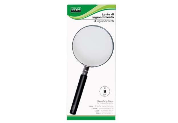Immagine di Lente di ingrandimento 1124 - diametro 9 cm - nero - Lebez