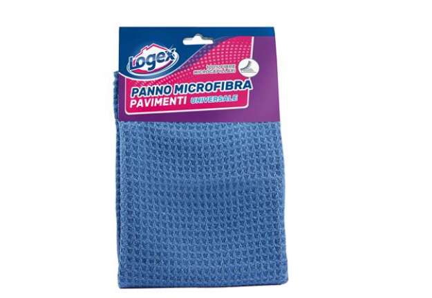 Immagine di Panno per pavimenti - microfibra - 40x60 cm - blu - Logex Professional