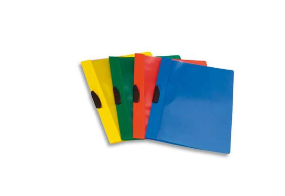 Immagine di Cartellina con molla Video Clipper - A4 - PP - verde - Fellowes