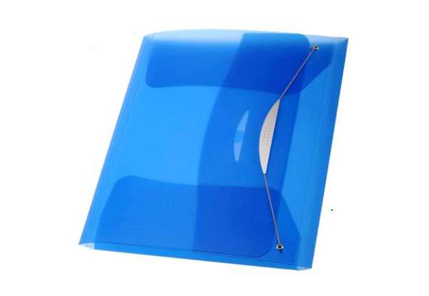 Immagine di Cartellina con elastico Swing - PPL - 23,5x34,5 cm - blu - Fellowes