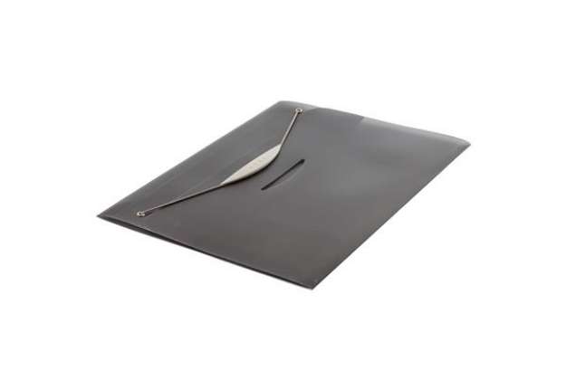 Immagine di Cartellina con elastico Swing - PPL - 23,5x34,5 cm - trasparente grigio - Fellowes