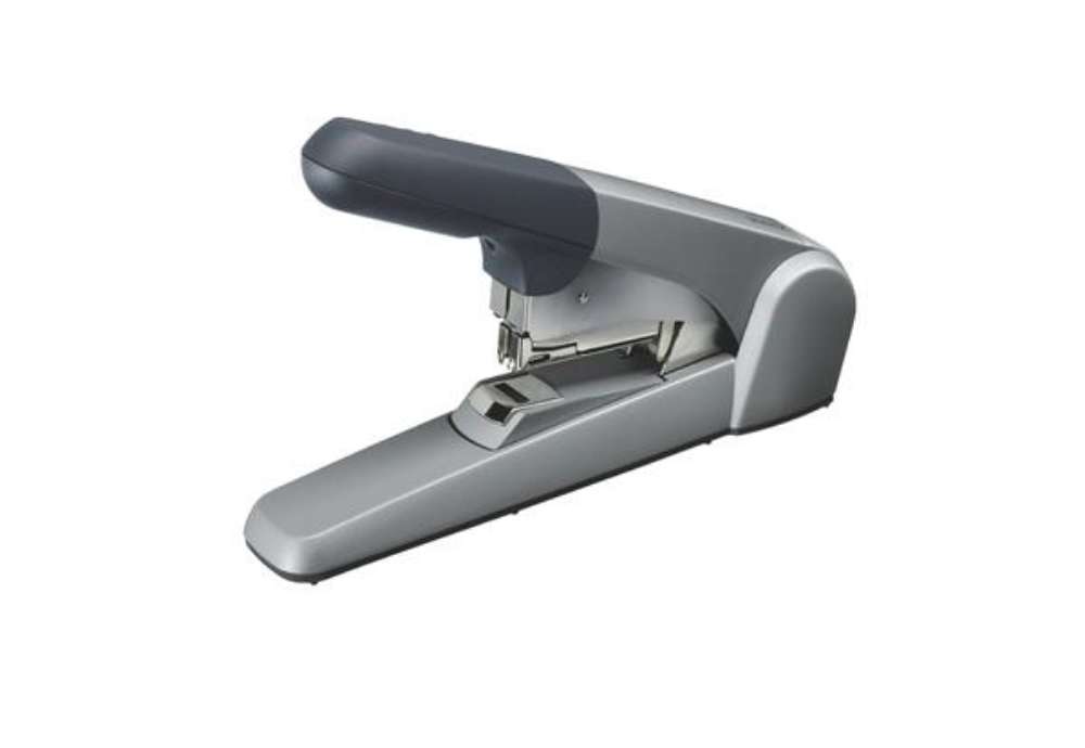 Immagine di Cucitrice da tavolo Heavy Duty Flat Clinch - max 60 fogli - argento - Leitz