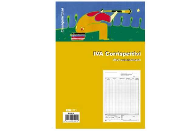 Immagine di Registro prima nota Iva corrispettivi - 25/25 fogli autoricalcanti - 29,7 x 23cm - Edipro