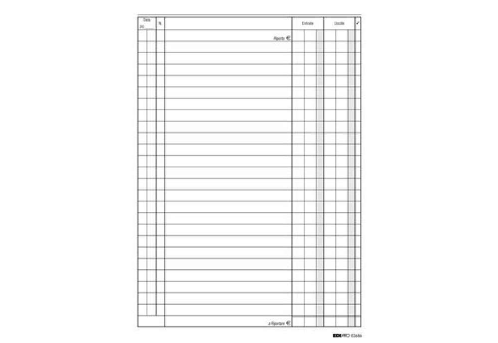 Immagine di Registro cassa entrate/uscite - 24 x 17cm - 100 fogli - Edipro