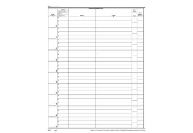 Immagine di Registro corrispondenza arrivo/partenza - 31 x 24 cm - 50 fogli - Edipro