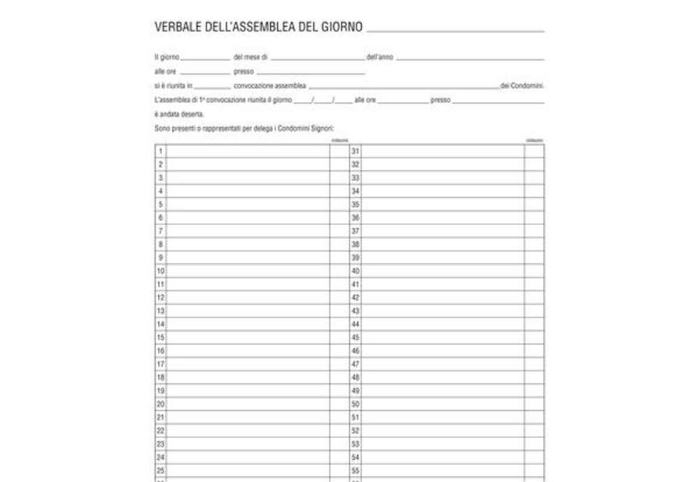 Immagine di Registro verbali assemblea condominio - 31 x 24,5cm - 96 fogli - Edipro