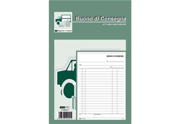 Immagine di Blocco buoni di consegna - 50/50 fogli ricalcanti - 23 x 15cm - Edipro