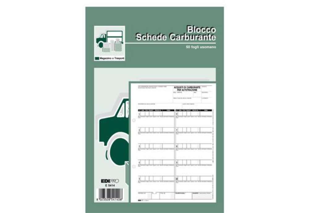 Immagine di Blocco prelievo carburante - 23 x 14,8cm - 50 fogli - Edipro