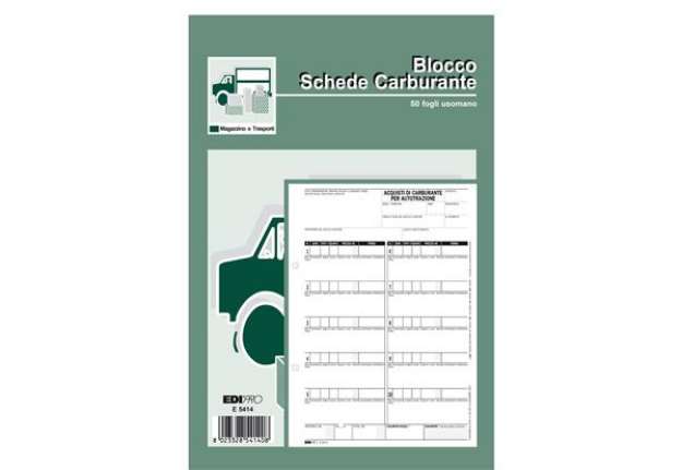 Immagine di Blocco prelievo carburante - 23 x 14,8cm - 50 fogli - Edipro