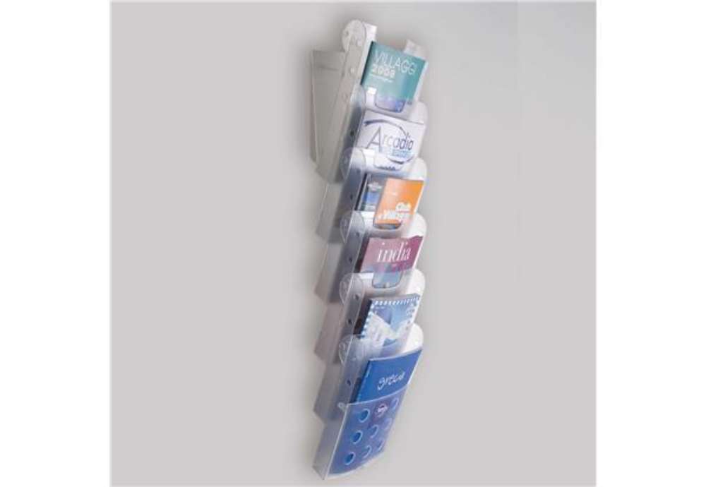 Immagine di Vaschette portariviste da parete - Tecnostyl - set 6 tasche A4