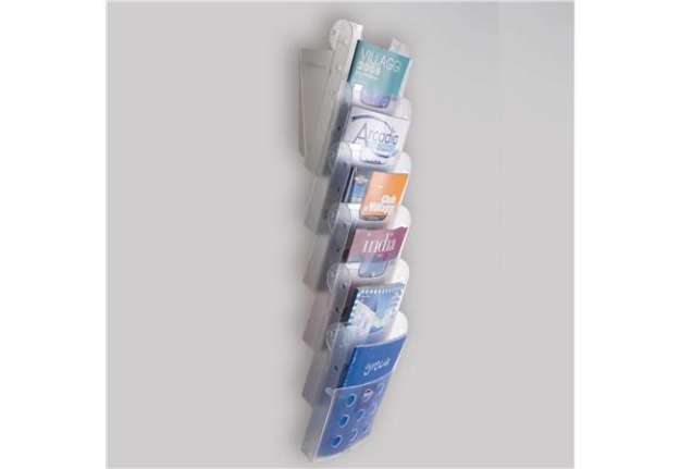Immagine di Vaschette portariviste da parete - Tecnostyl - set 6 tasche A4