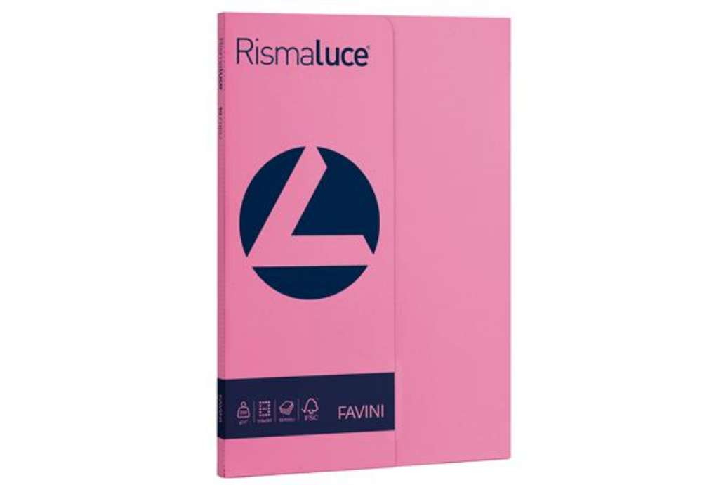 Immagine di Carta Rismaluce Small - A4 - 200 gr - ciclamino 58 - Favini - conf. 50 fogli