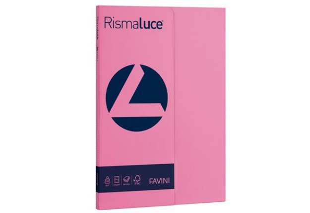 Immagine di Carta Rismaluce Small - A4 - 200 gr - ciclamino 58 - Favini - conf. 50 fogli
