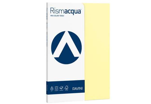 Immagine di Carta Rismacqua Small - A4 - 200 gr - mix 5 colori - Favini - conf. 50 fogli