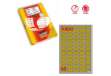 Immagine di Etichette adesive A/400 - in carta - permanenti - 38,1 x 21,2 mm - 65 et/fg - 100 fogli - oro - ango
