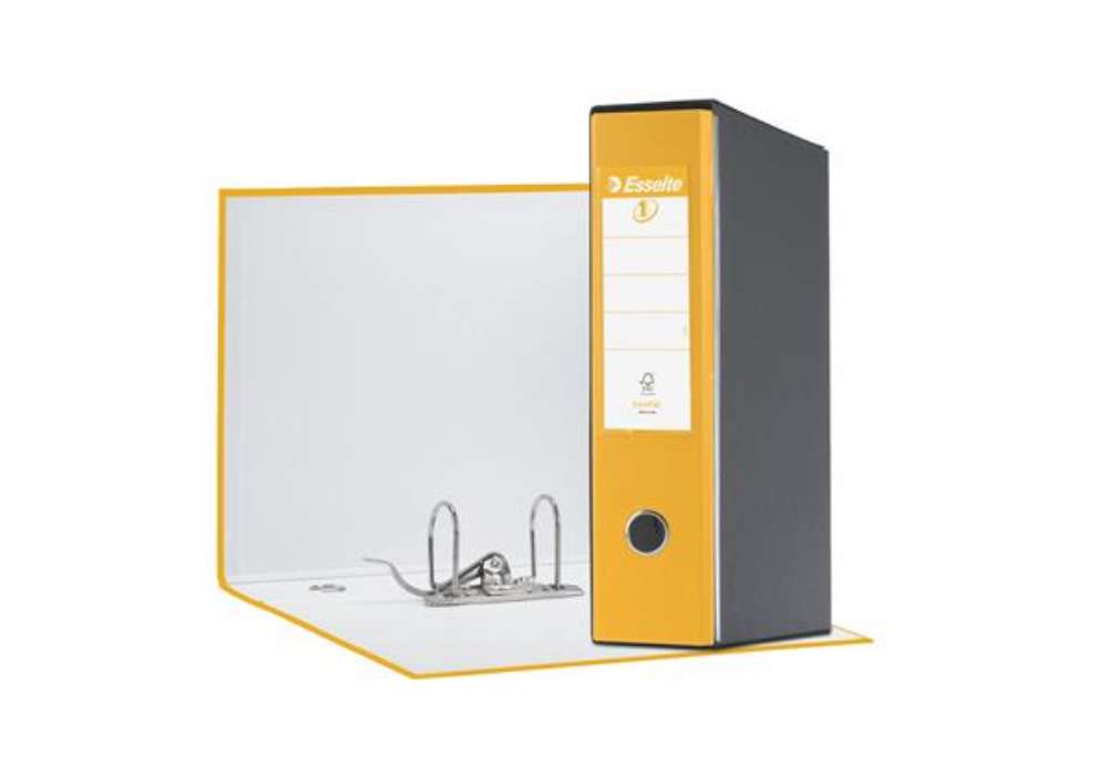 Immagine di Registratore Eurofile G55 - dorso 8 cm - protocollo 23 x 33 cm - giallo - Esselte