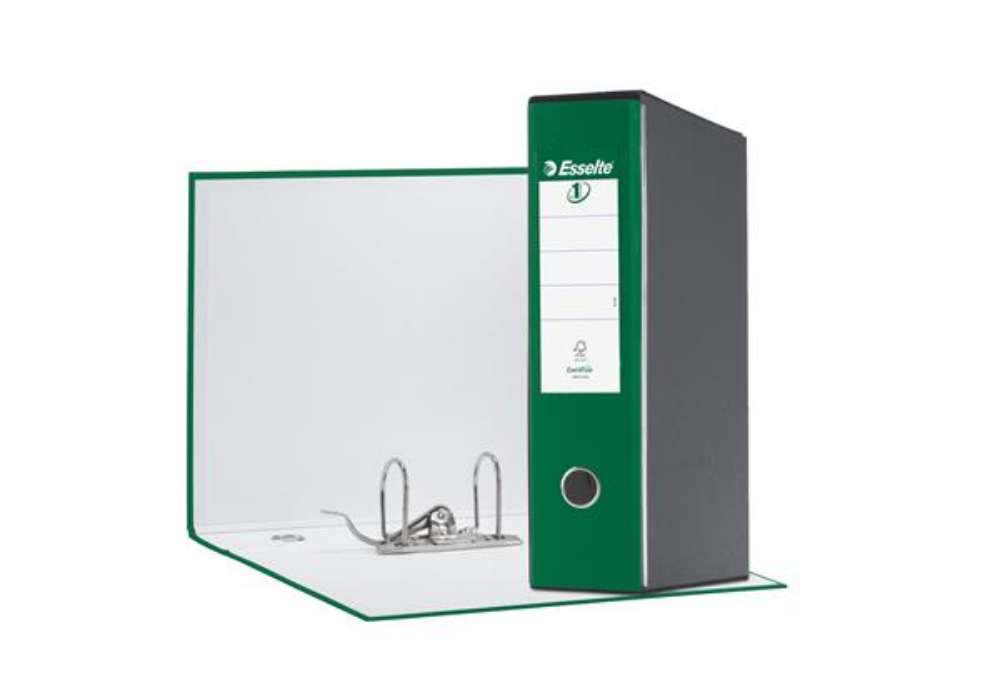 Immagine di Registratore Eurofile G55 - dorso 8 cm - protocollo 23 x 33 cm - verde - Esselte