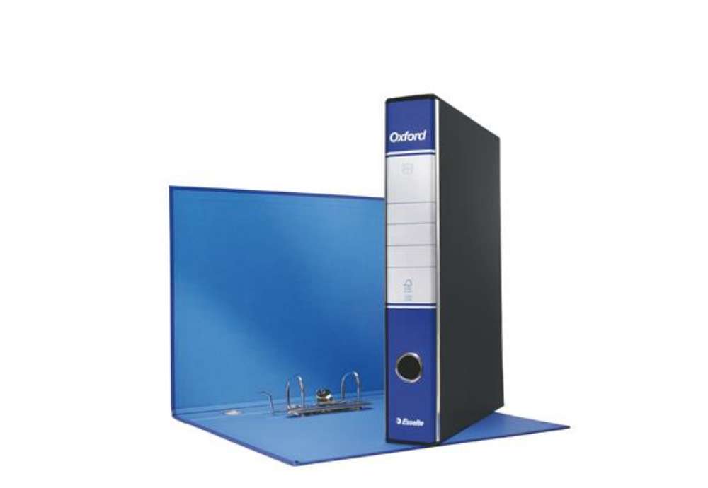 Immagine di Registratore Oxford G84 - dorso 5 cm - protocollo 23 x 33 cm - blu - Esselte