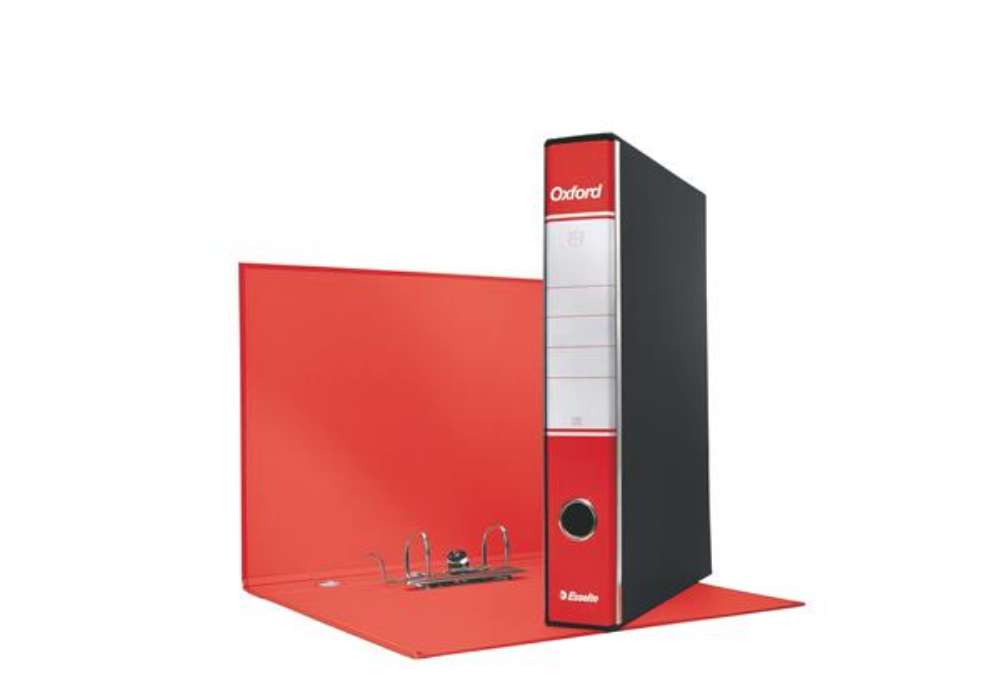 Immagine di Registratore Oxford G82 - dorso 5 cm - commerciale 23 x 30 cm - rosso - Esselte